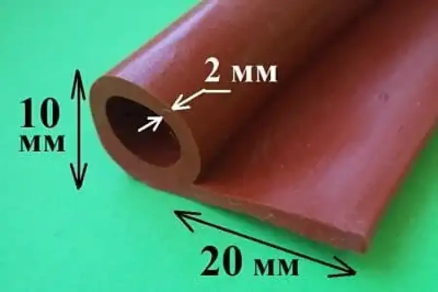 Уплотнитель силиконовый Р-образный 10мм