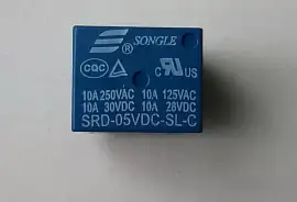 Реле постоянного тока 5V-10A Songle SRD-05VDC-SL-C