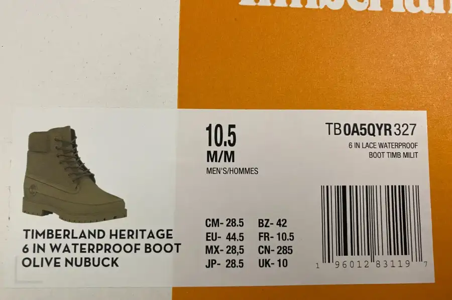 Зимові Timberland heritage 6-inch waterproof