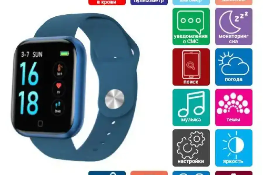 Smart Watch T80S, два браслети, температура тіла, 