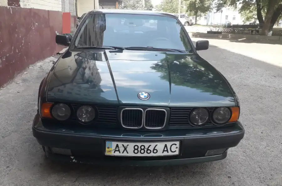 BMW 525i E34, 1994 р, люк, шкіра, Hella Black