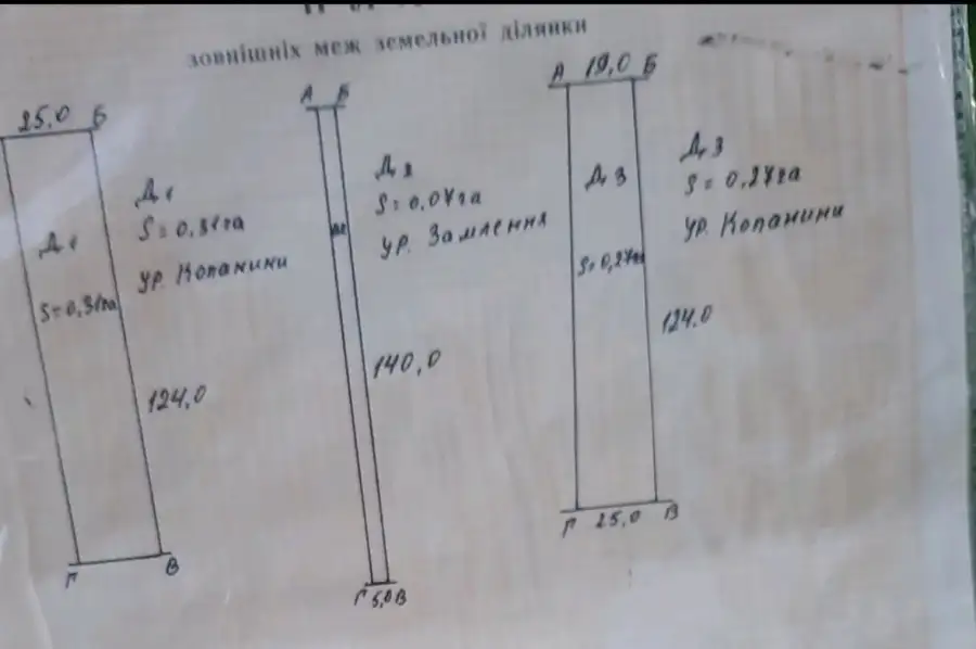 Продаж земельних ділянок с. Малий Березний