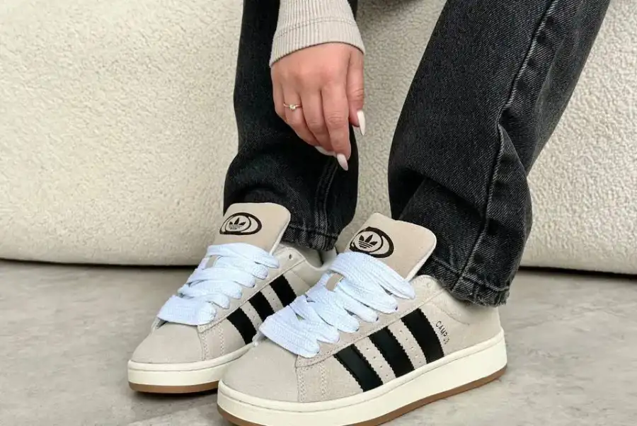 Adidas Campus Crystal Beige Black  