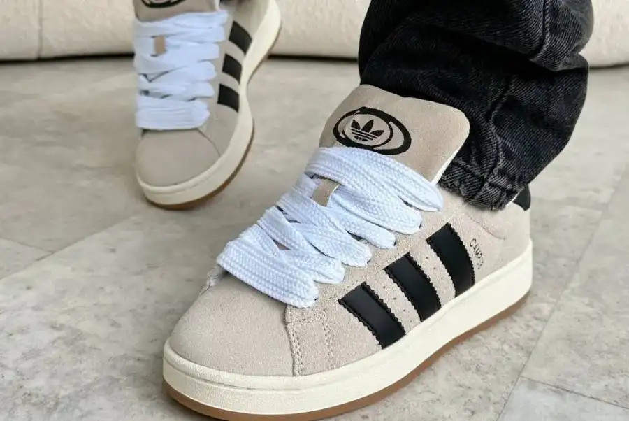 Adidas Campus Crystal Beige Black  