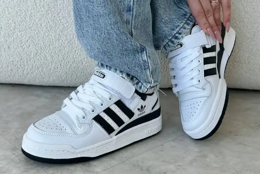 Adidas Forum White Black    