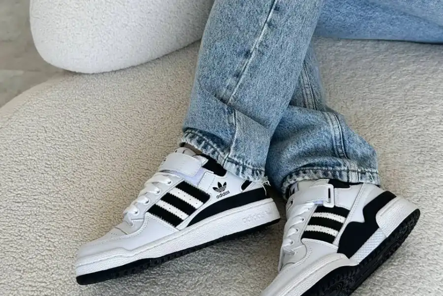 Adidas Forum White Black    