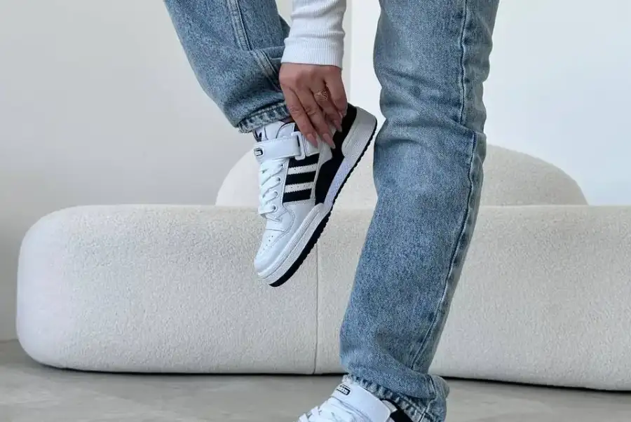 Adidas Forum White Black    