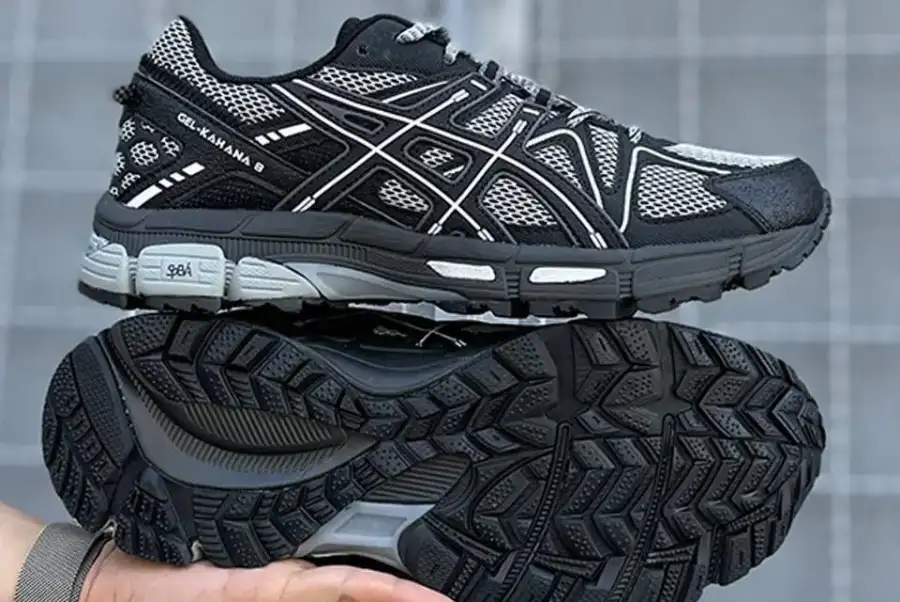 Asics Gel-Kahana 8 Black/Grey (Термо + Gore-Tex)