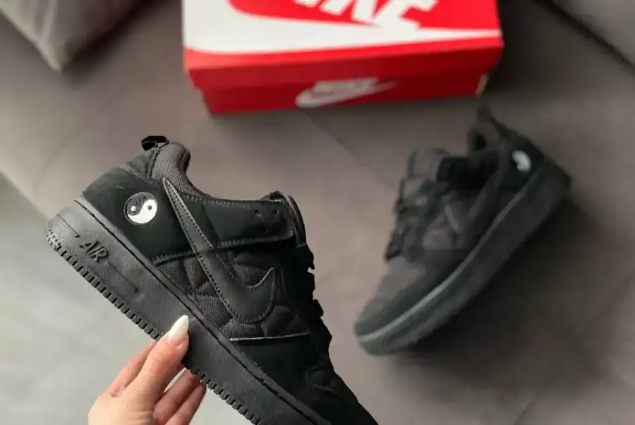 Nike Air Force low black (термо)