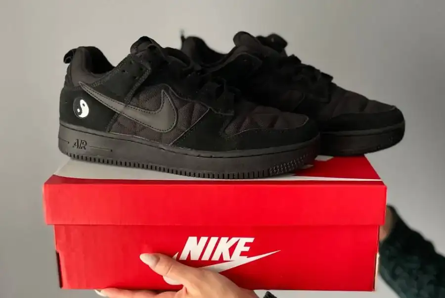 Nike Air Force low black (термо)