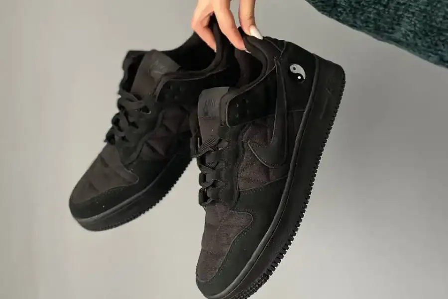 Nike Air Force low black (термо)