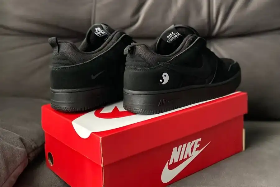 Nike Air Force low black (термо)