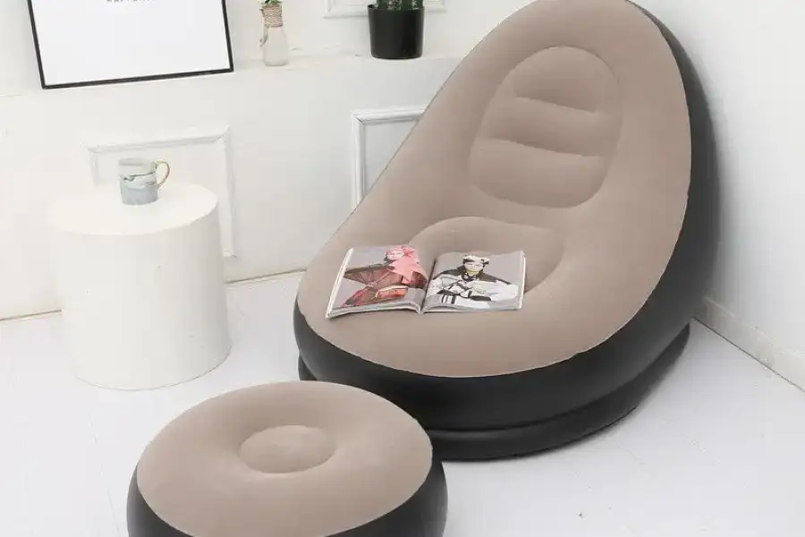 Надувне садове крісло з пуфиком Air Sofa Comfort 