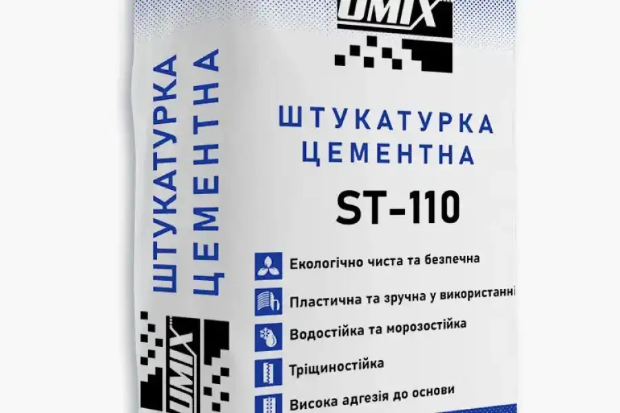 Штукатурка цементна стандартна UMIX ST-110, 25кг, hryvn 153.00