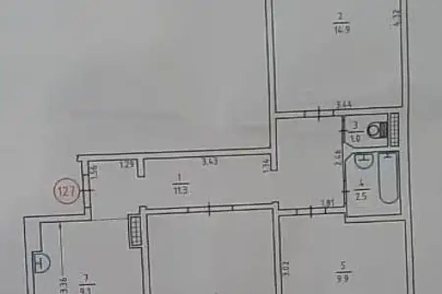 Продам 3-к квартиру 70м2 по ул.Закревского Николая