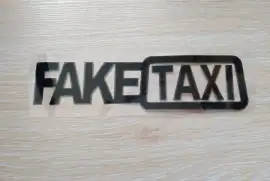 Наклейка на авто FakeTaxi Черная