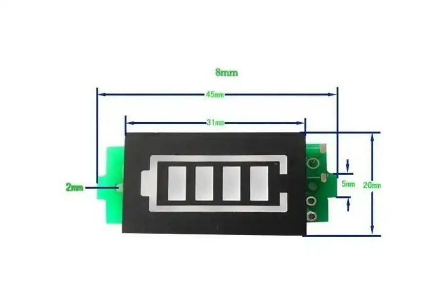 Индикатор уровня заряда батареи 1S-8S