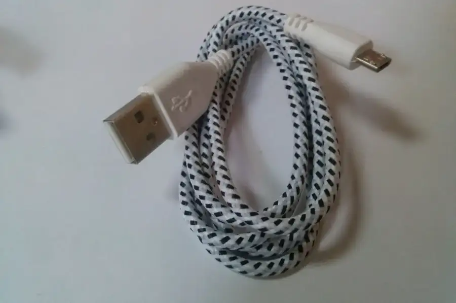 Micro USB 2.0 Кабель / 1 метр шнур плетенный 