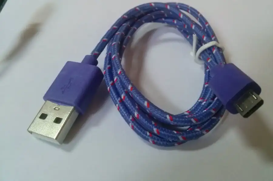 Micro USB 2.0 Кабель / 1 метр шнур плетенный 