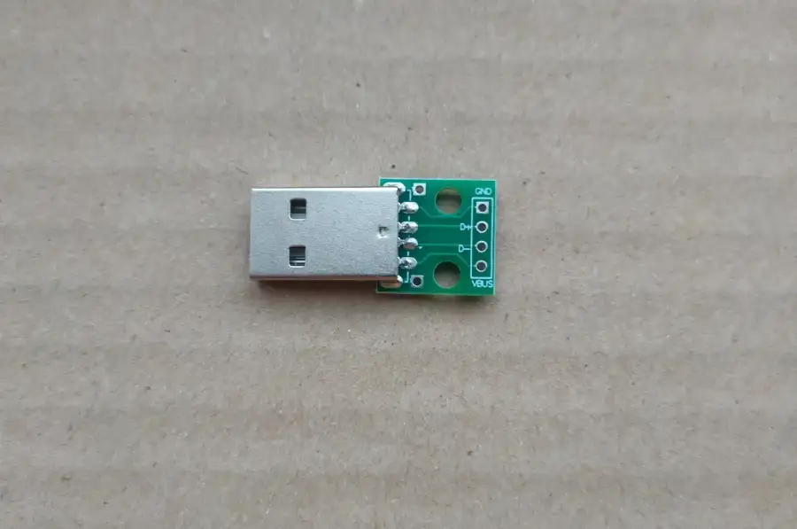 Разъем USB типа Б (папа) на плате