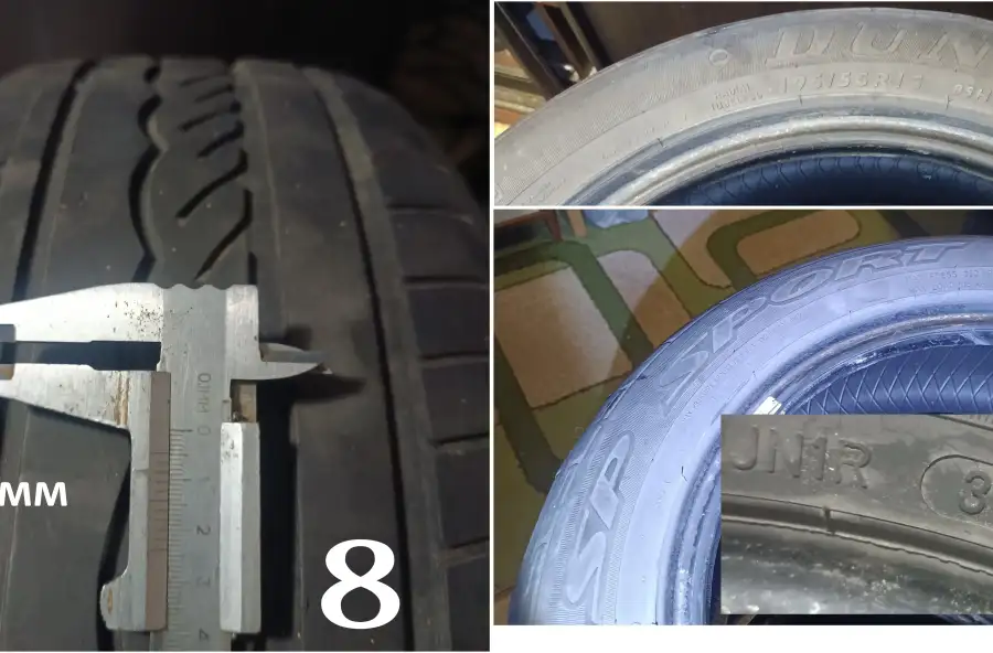 Шини 195/55 R15 літо Dunlop 2 шт.= 400 грн.