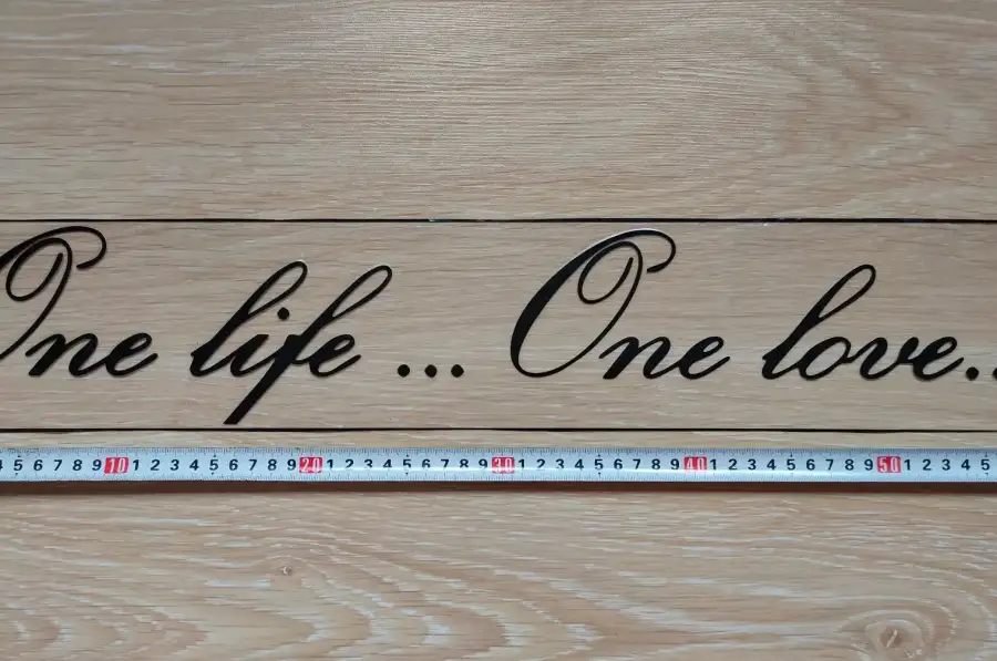 Наклейка One Life.One Love - одна жизнь одна любов