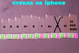 Стекло закаленное на iphone 4,5,6,6+,7,7+,8,8+11,1