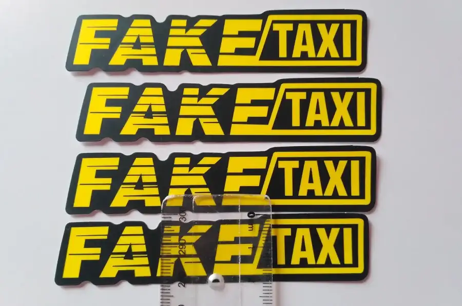 Наклейки на авто на ручки авто faketaxi 4 шт