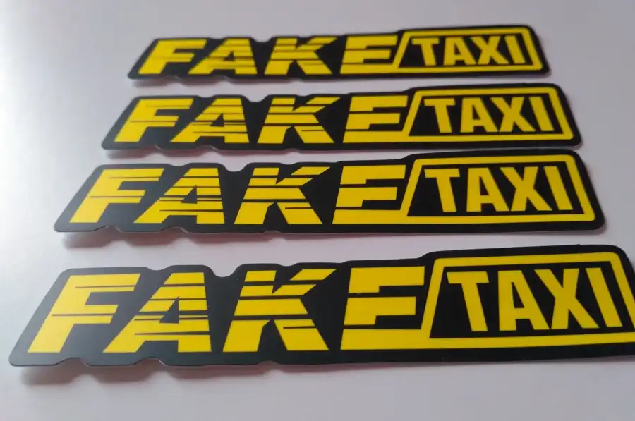 Наклейки на авто на ручки авто faketaxi 4 шт