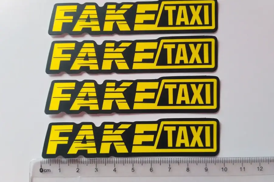 Наклейки на авто на ручки авто faketaxi 4 шт