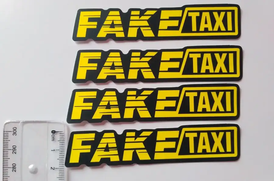 Наклейки на авто на ручки авто faketaxi 4 шт