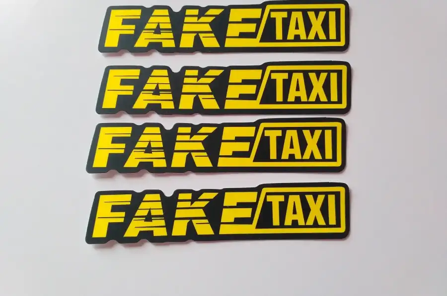 Наклейки на авто на ручки авто faketaxi 4 шт