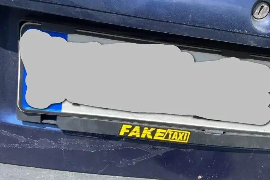 Наклейки на авто на ручки авто faketaxi 4 шт