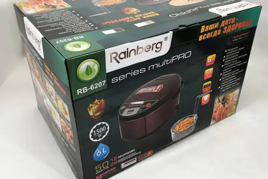 Мультиварка Rainberg RB-6207 З Фритюрницею, 12 Про