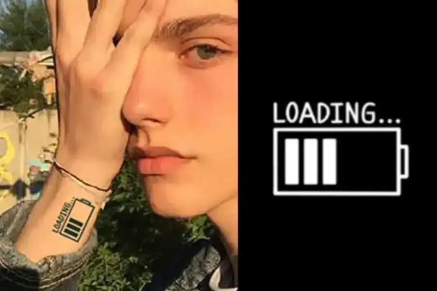 Тимчасове джагуа тату — «Loading»