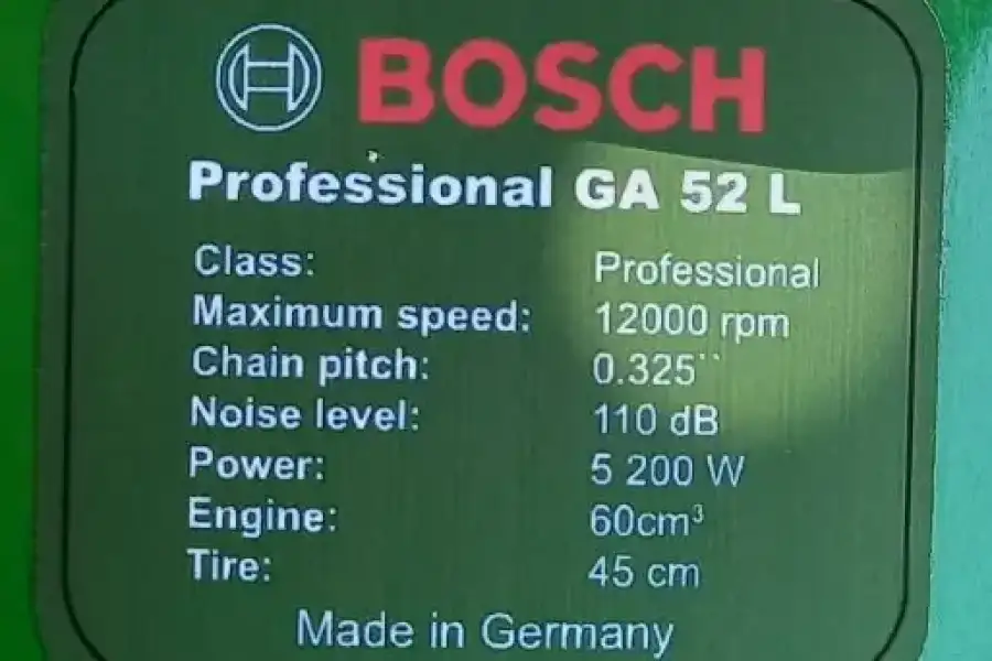 Бензопила Bosch Professional GA 52L (5, 2 кВт) 