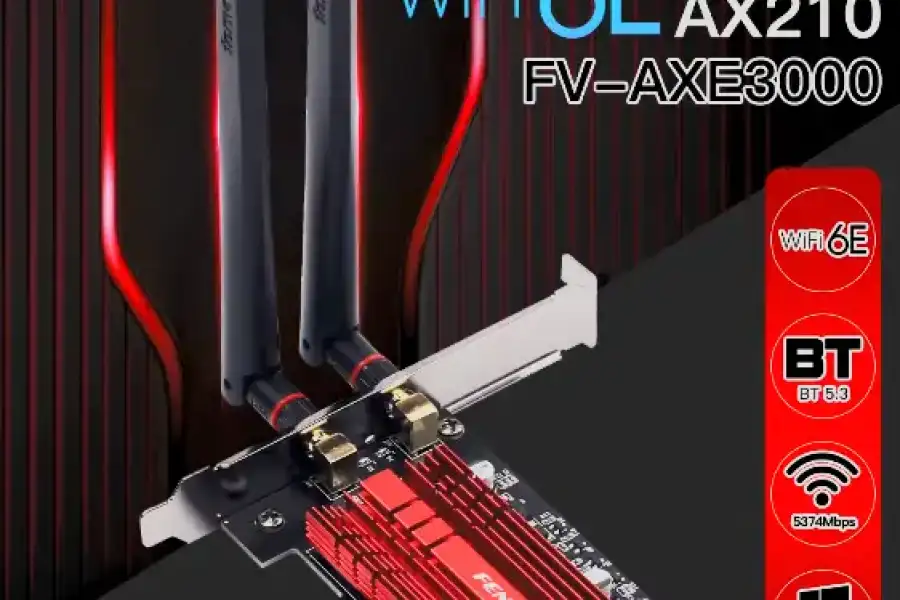 Сетевая карта PCI E WiFi 6E AX210 FV-AXE3000 5374M